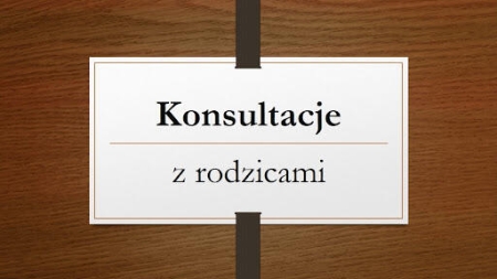 Konsultacje z nauczycielami